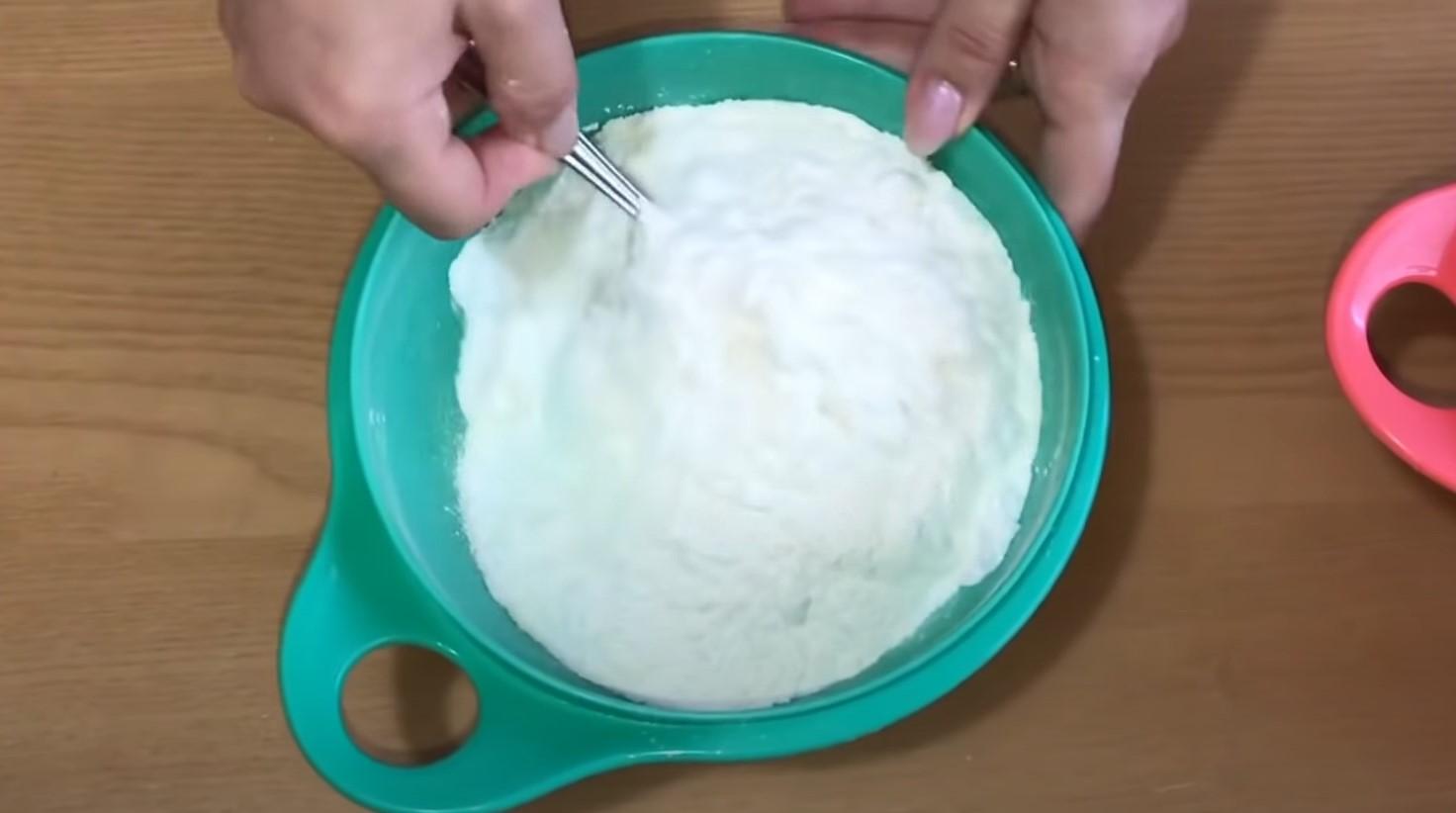 وصفة - كيكة إسفنجية خالية من الحليب والبيض - الخطوة 3