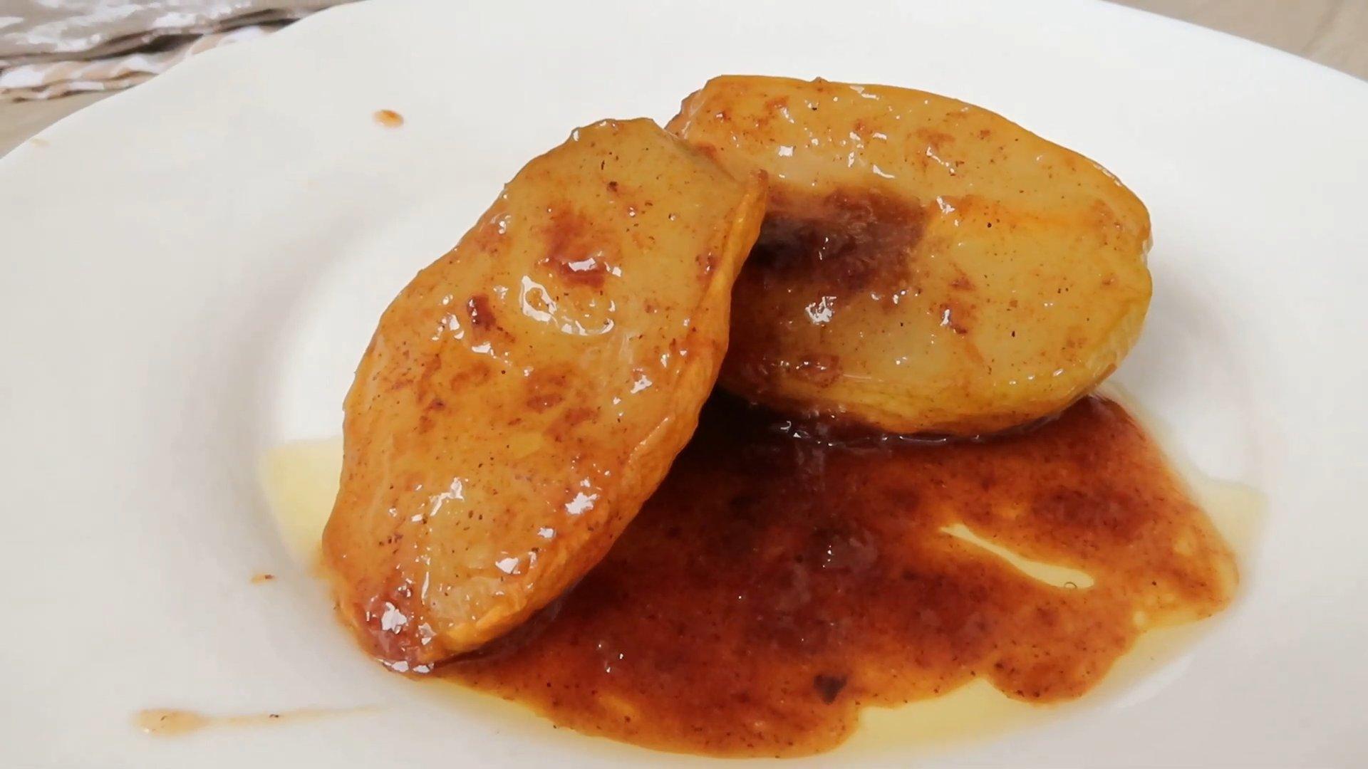 وصفة - حلوى الكمثرى بالكراميل - الخطوة 8