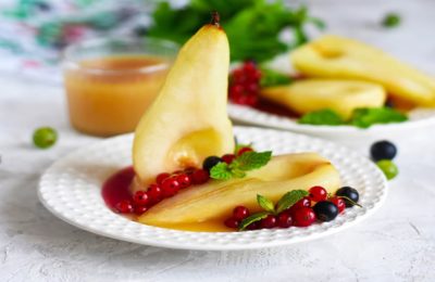 Karamelliseret pære - foto