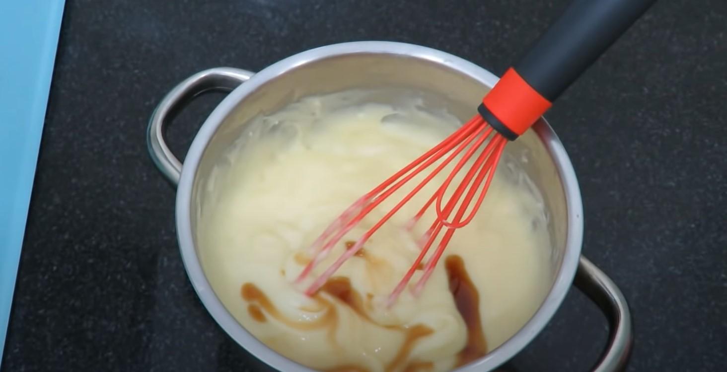 وصفة - كريمة الكراميل للإكلير - الخطوة 10