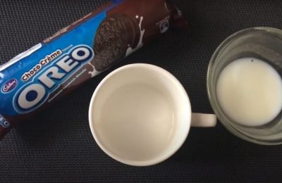 Mug cake na OREO na niluto sa microwave - larawan