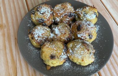 صورة لكعكة الجبن القريش المحضرة في الميكروويف