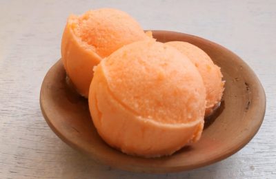 Recepta de gelat per a sorbet de taronja - Pas 6