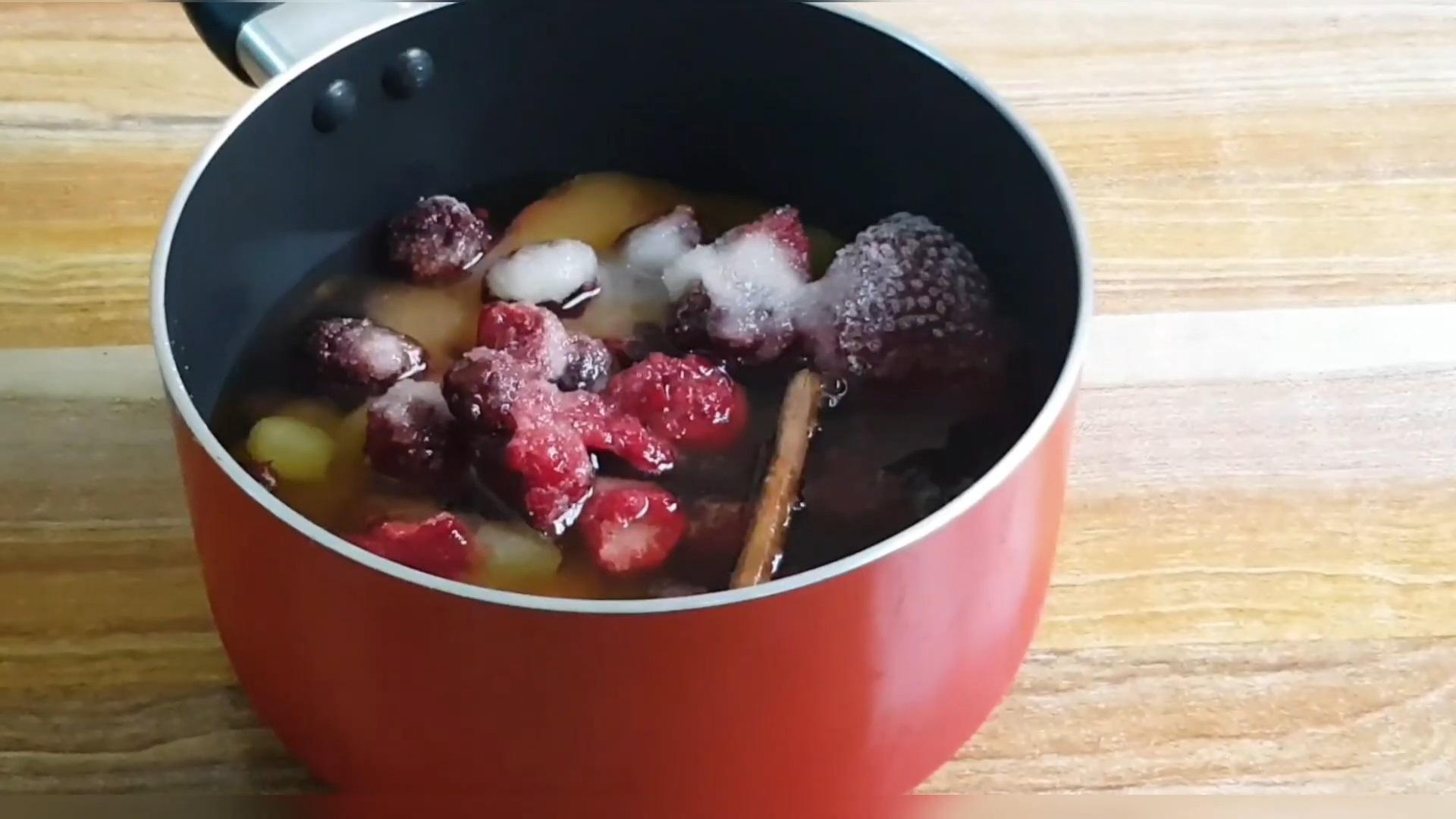 Recepta de sorbet líquid de fruites i baies: pas 3