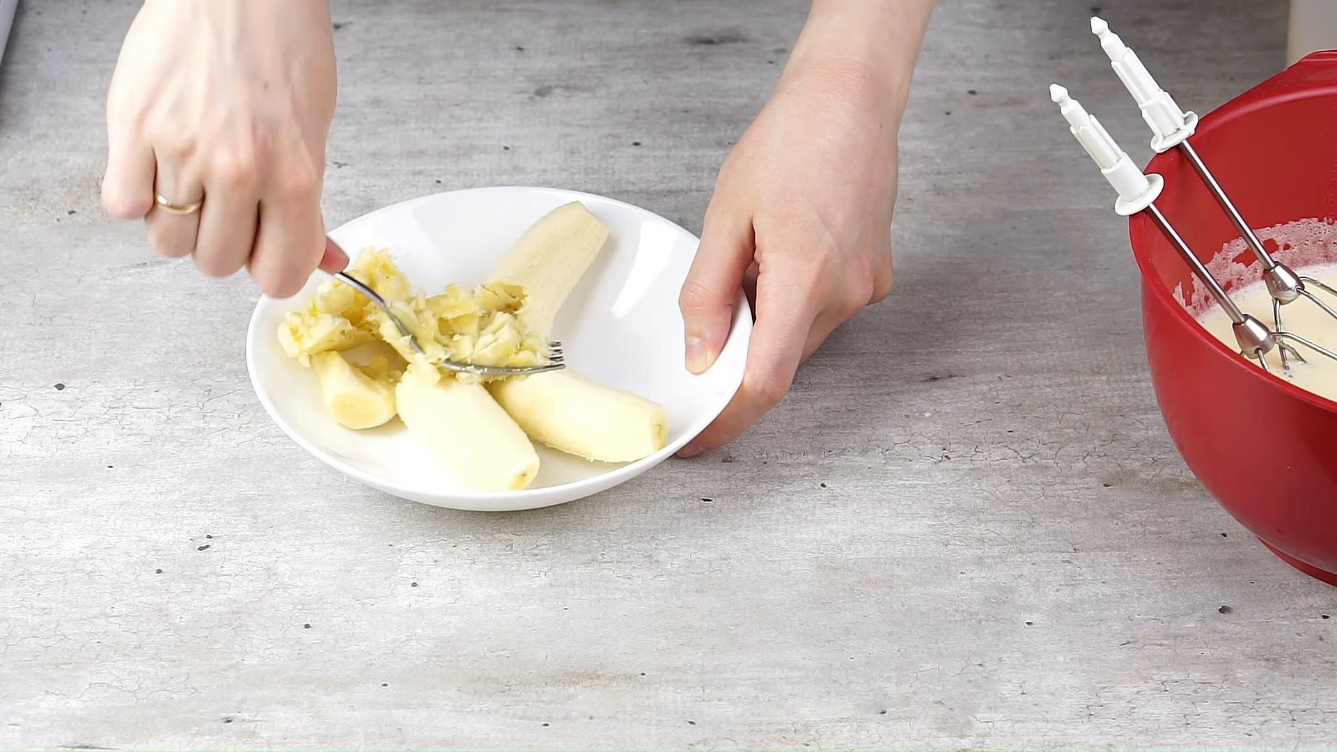 Recette - Gâteau au chocolat et à la banane cuit au four - Étape 3