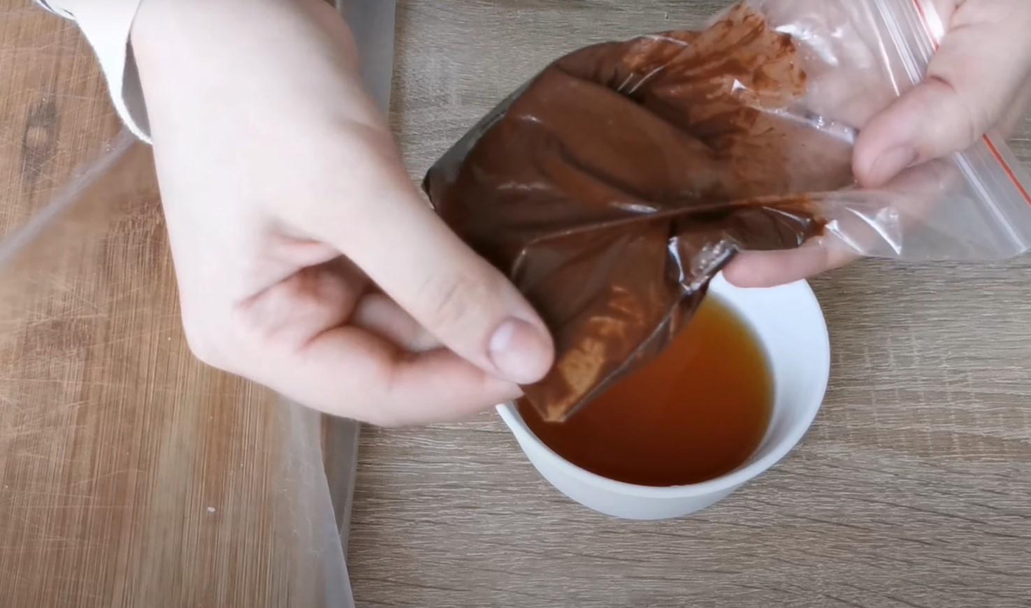 Recepta - Niu de xocolata per decorar el pastís de Pasqua - Pas 2