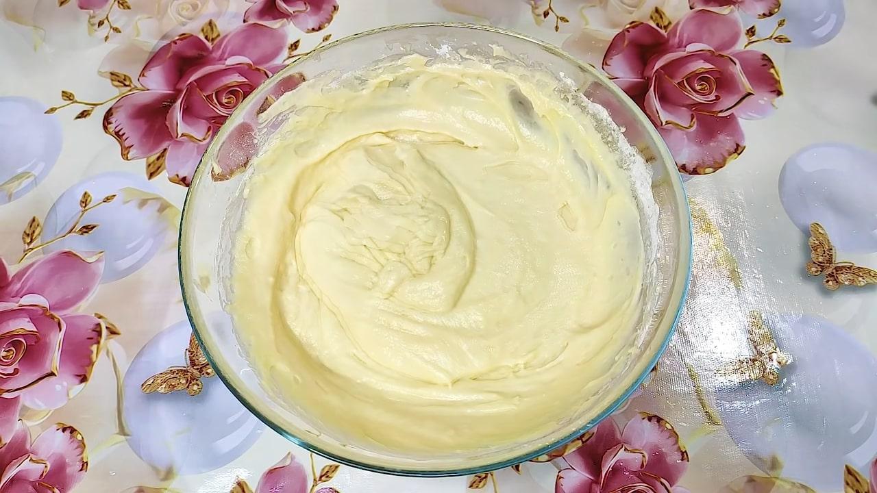 Recepta - Pastís de kefir ràpid al microones en 3-5 minuts - Pas 3