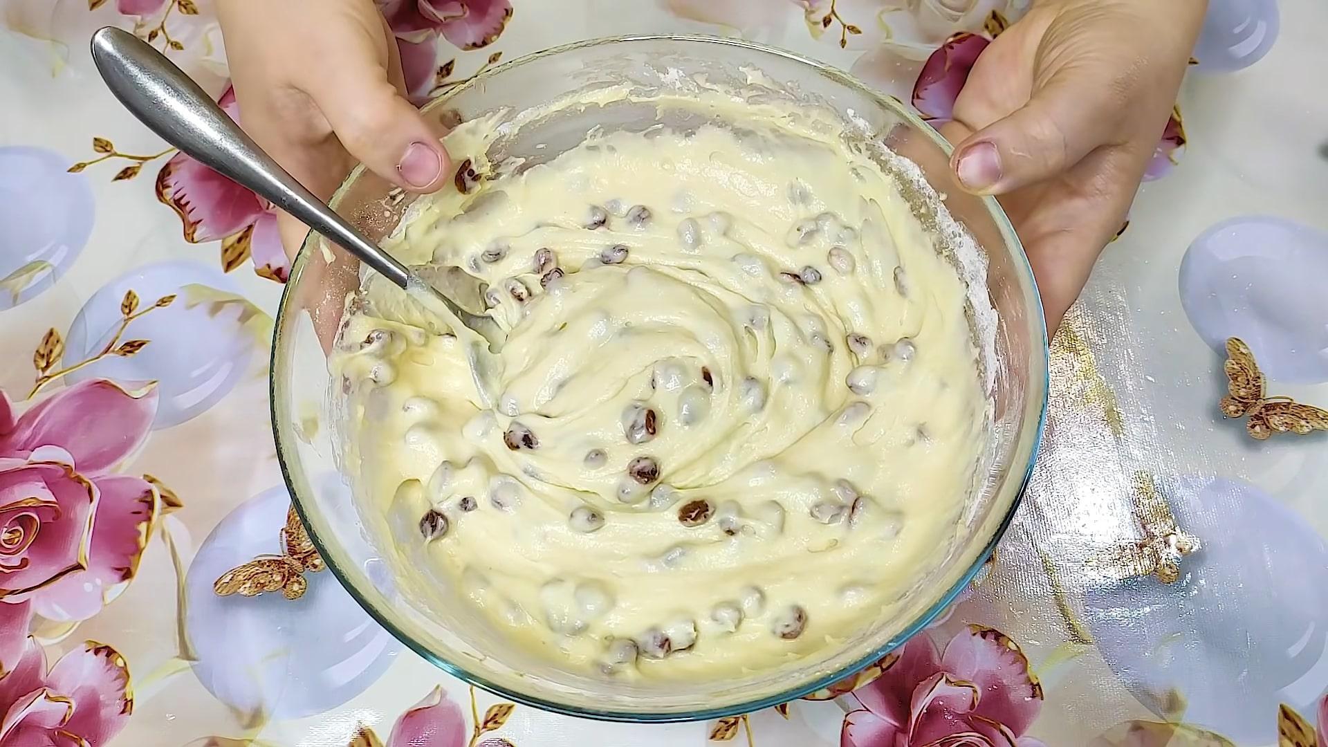 Recepta - Pastís de kéfir ràpid al microones en 3-5 minuts - Pas 4