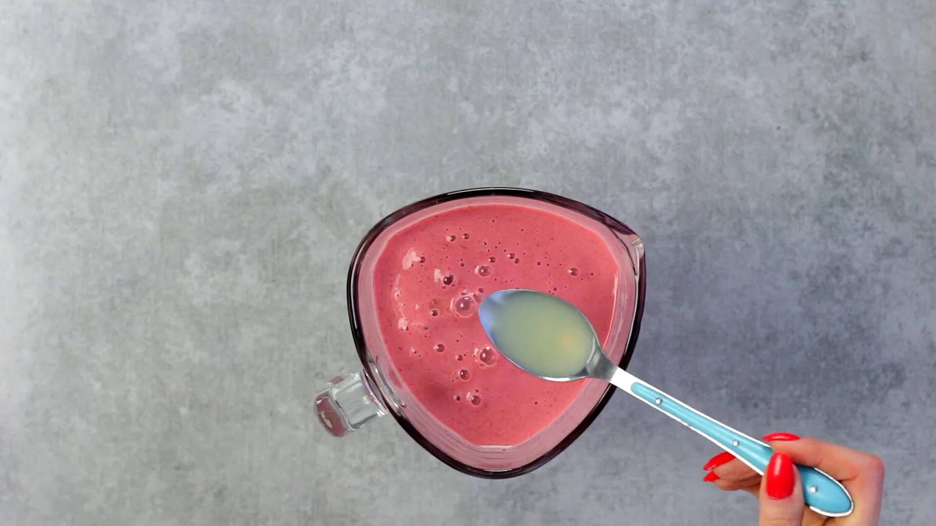 สูตร - เชอร์เบทโยเกิร์ตสตรอว์เบอร์รีโฮมเมด - ขั้นตอนที่ 5