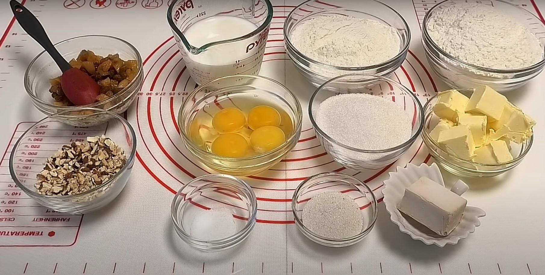 وصفة - عجينة الخميرة لكعكات عيد الفصح - الخطوة 1