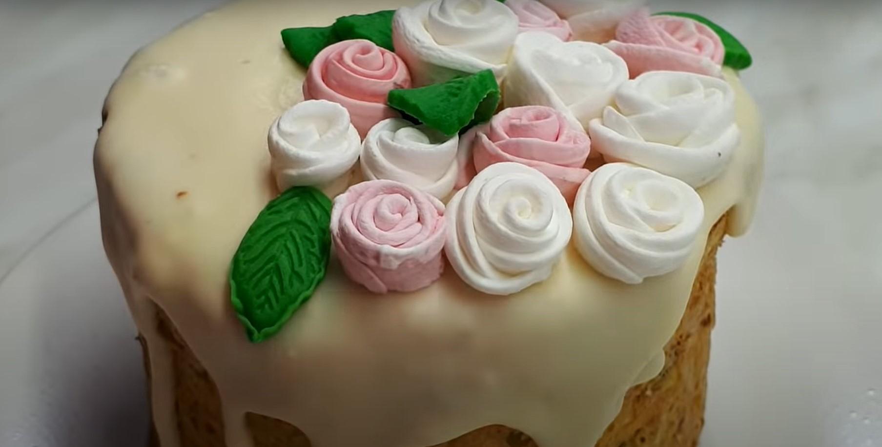 Recepta - Com decorar un pastís de Pasqua amb flors de malví - Pas 6