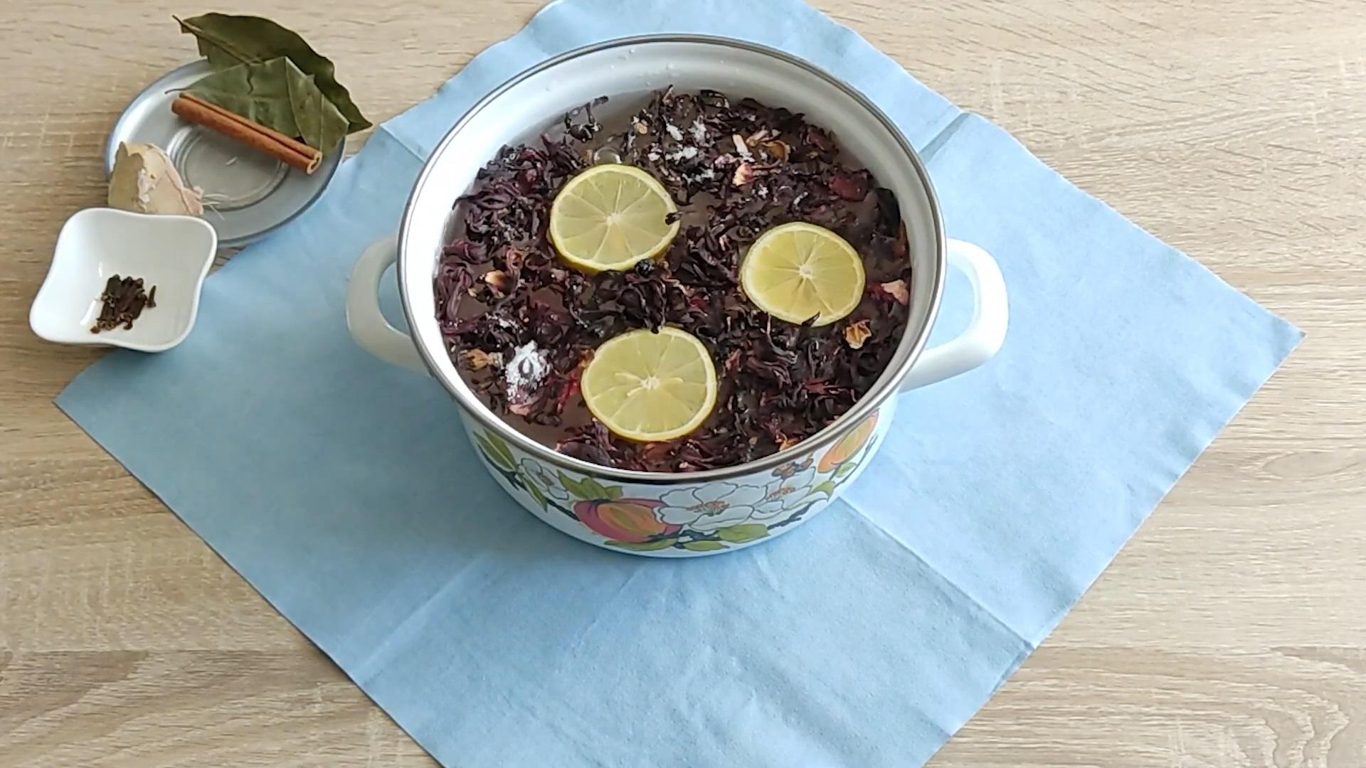 Recepta - Beguda de sorbet d'hibisc - Pas 2