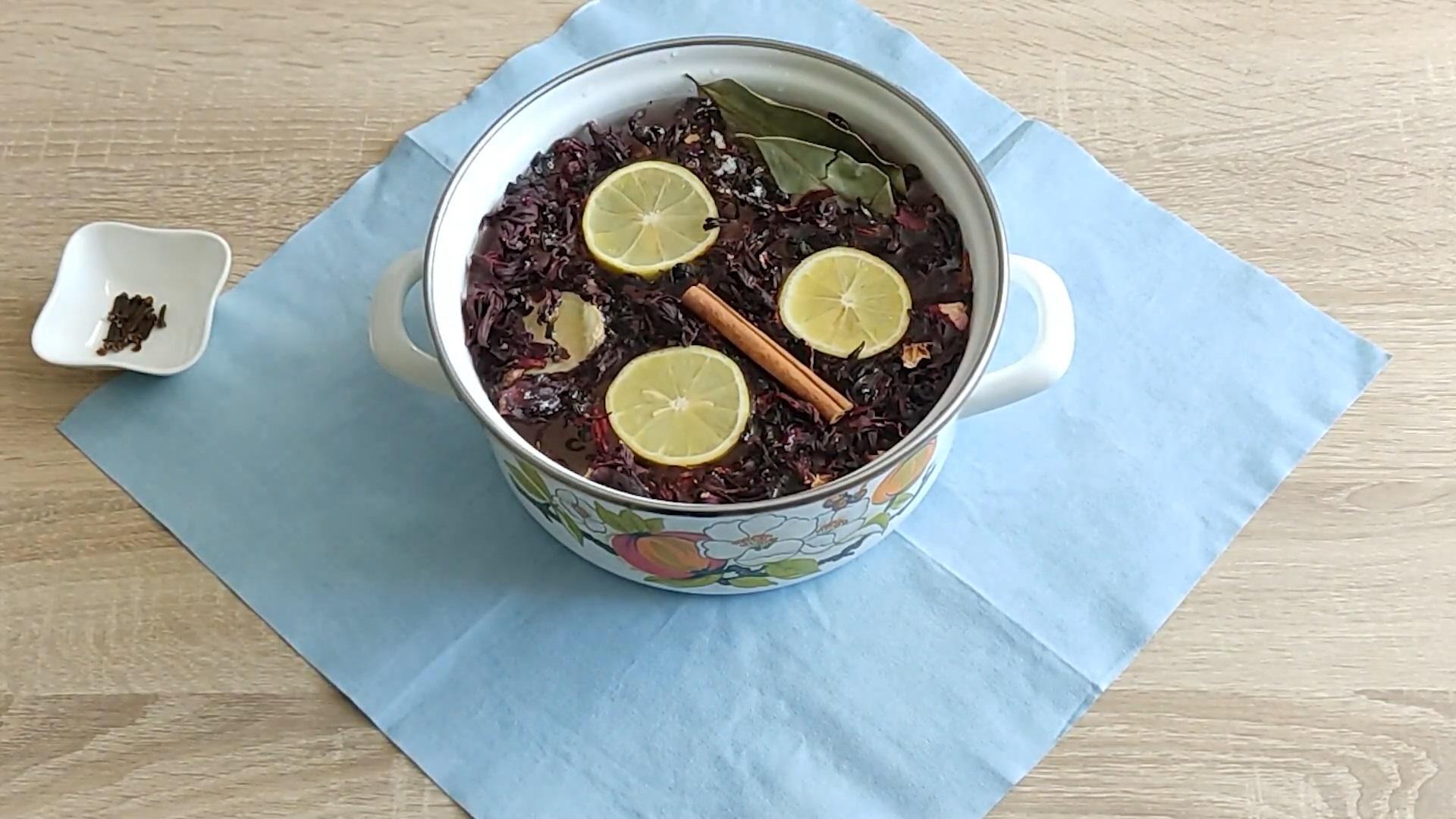 Recepta - Beguda de sorbet d'hibisc - Pas 3