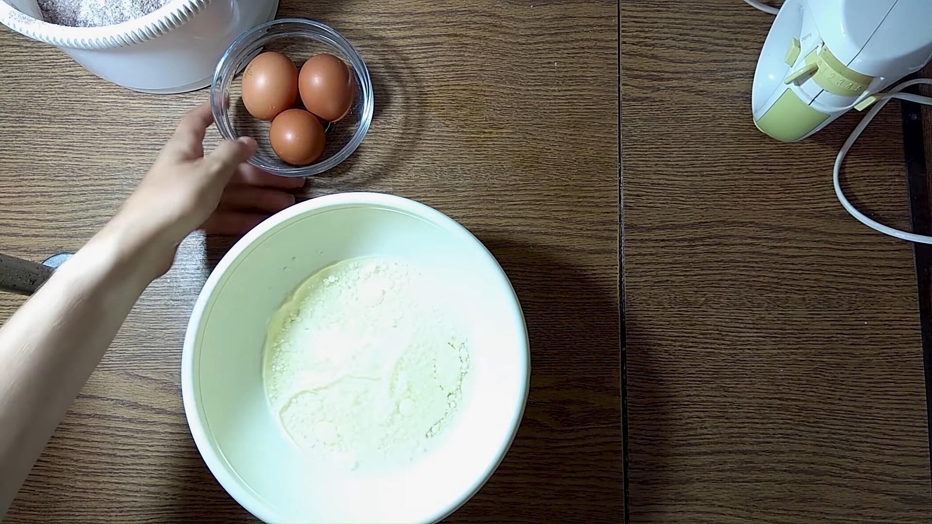 Resipi - Chocolate Kefir at Cocoa Muffins - Hakbang 2