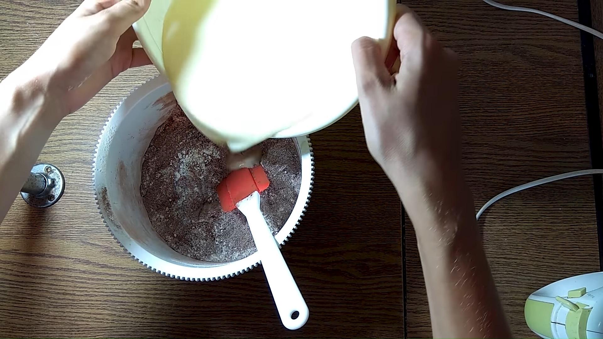 Resipi - Chocolate Kefir at Cocoa Muffins - Hakbang 4