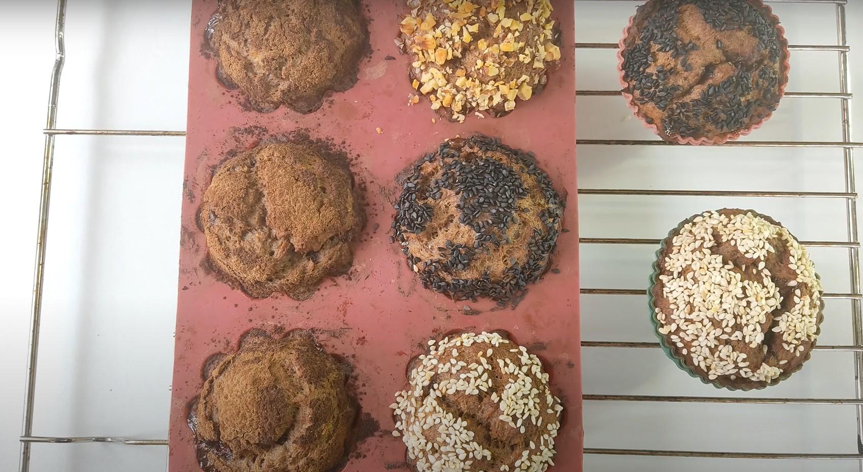 Recepta - Magdalenes de plàtan sense gluten ni sucre - Pas 10