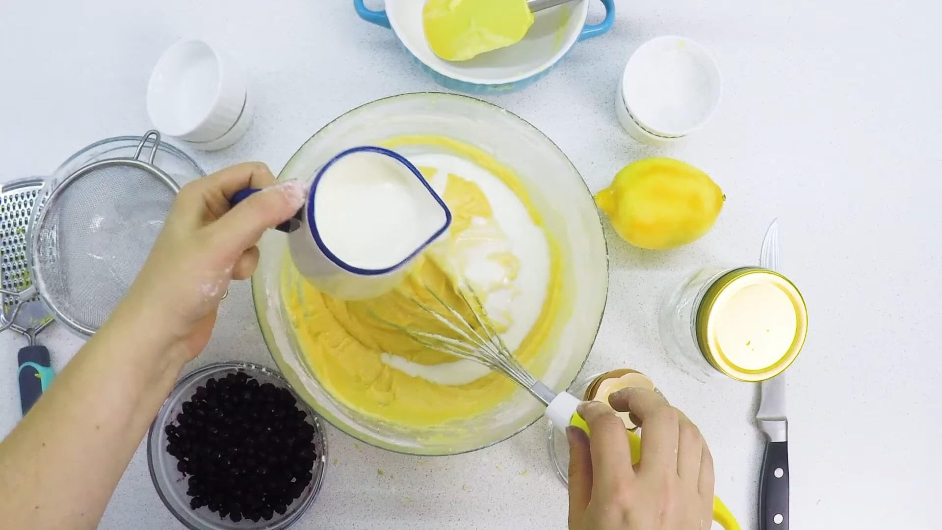 Opskrift på frosne blåbærmuffins - Trin 6