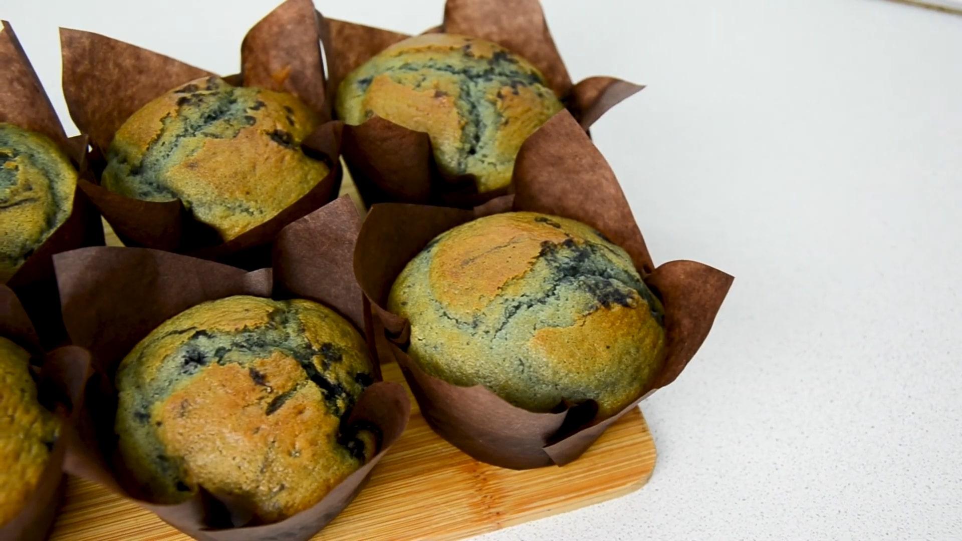 Opskrift på frosne blåbærmuffins - Trin 9