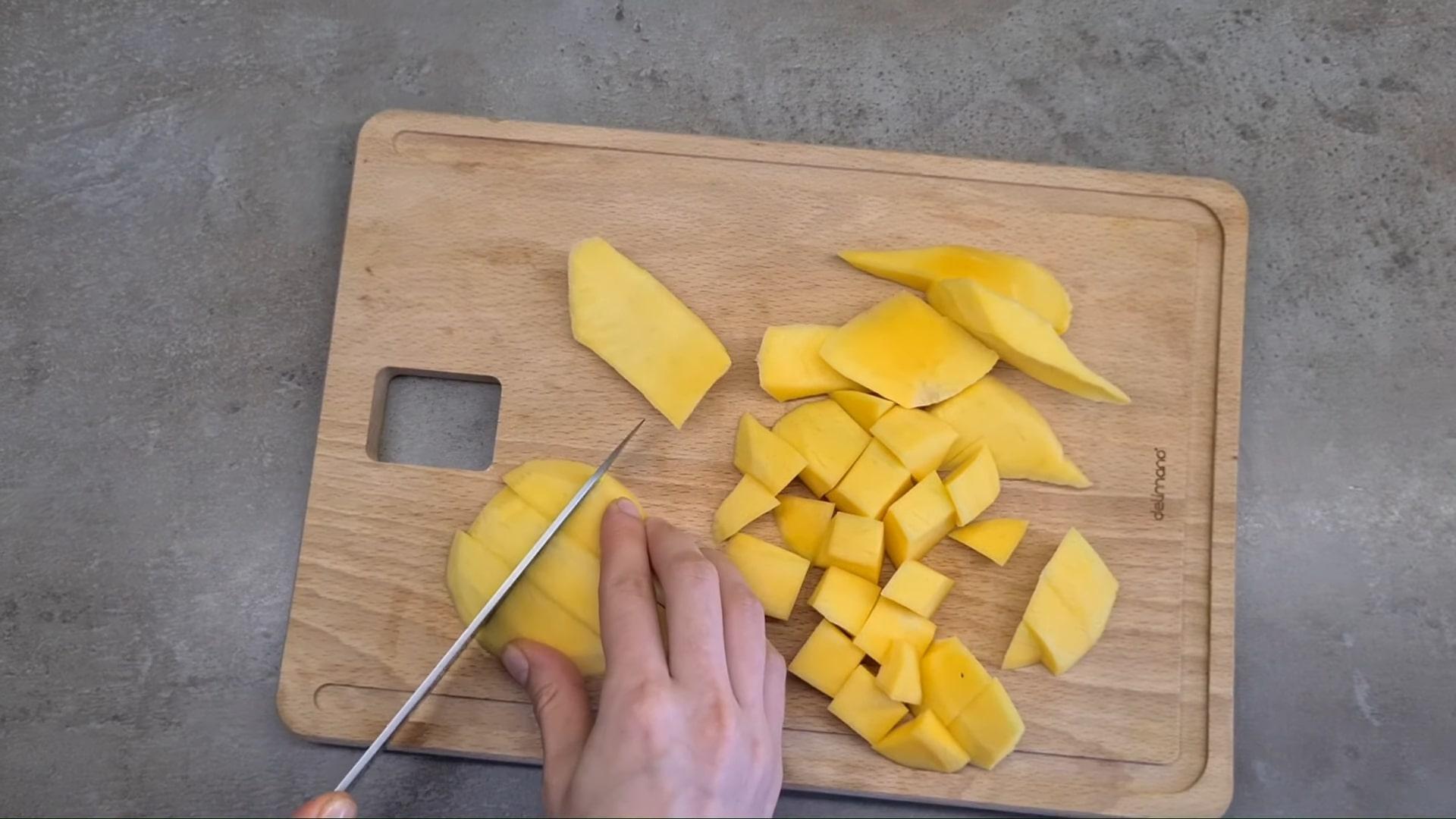 Recepta - Gelat de sorbet de mango: la millor recepta - Pas 1
