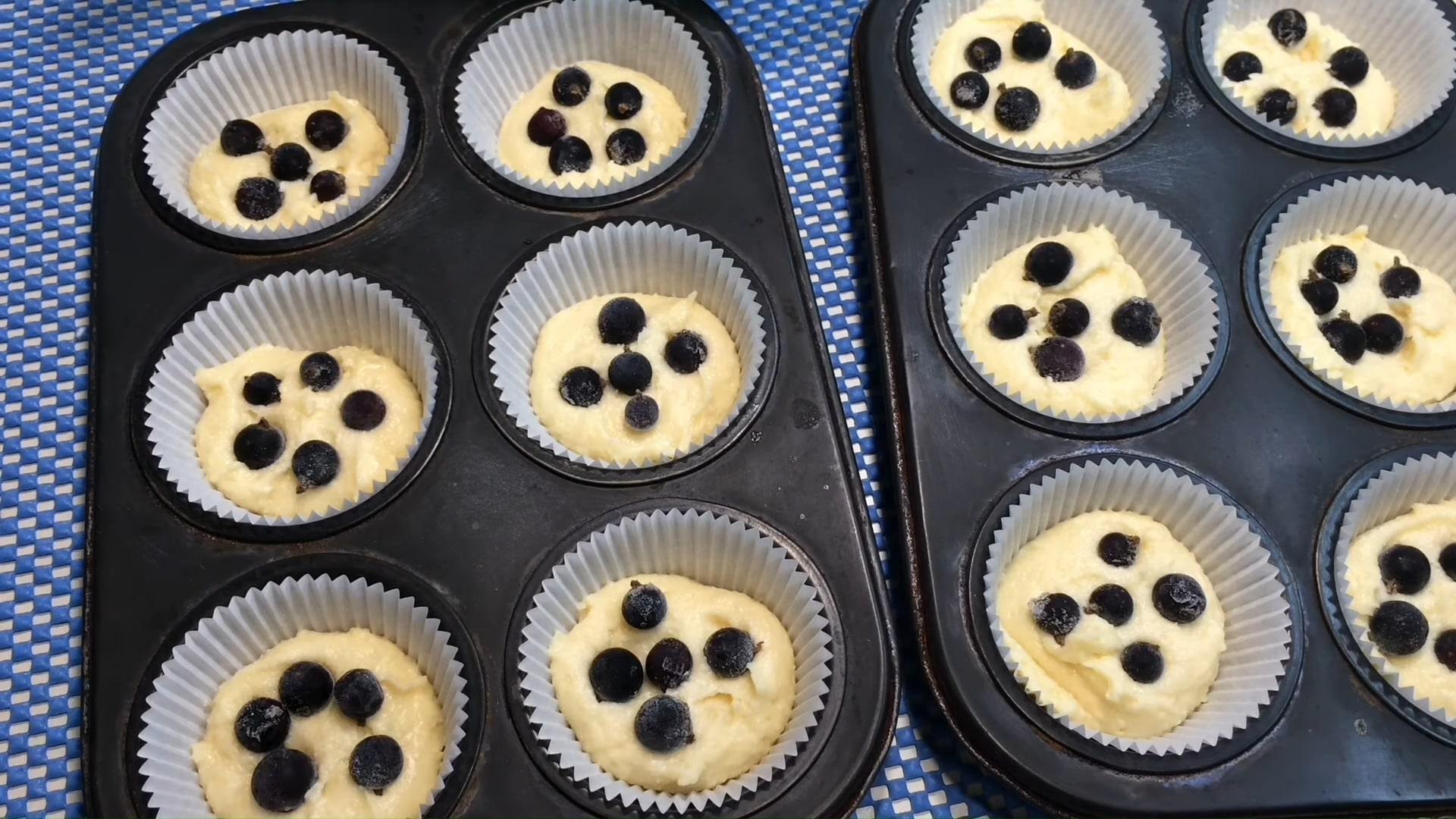 Opskrift på cottage cheese muffins med frosne ribs - Trin 4