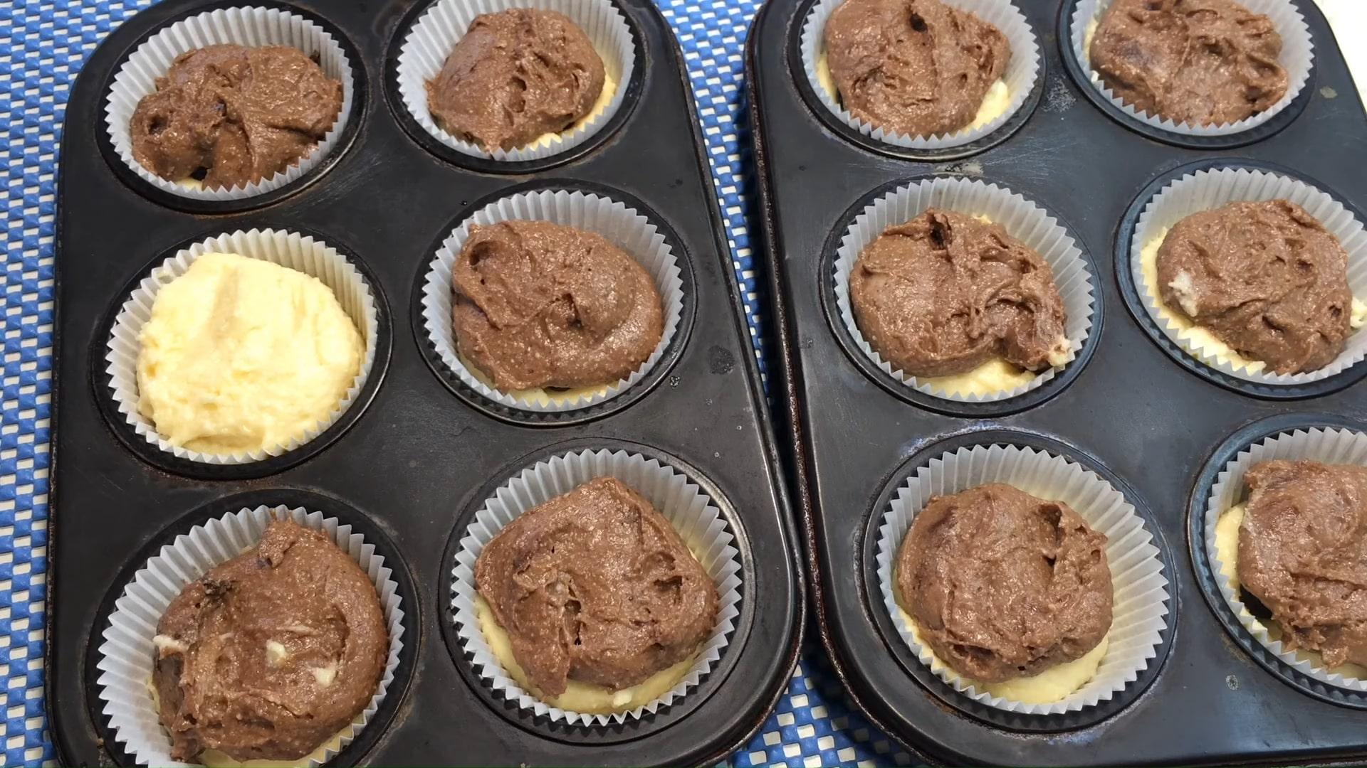 Opskrift på cottage cheese muffins med frosne ribs - Trin 6