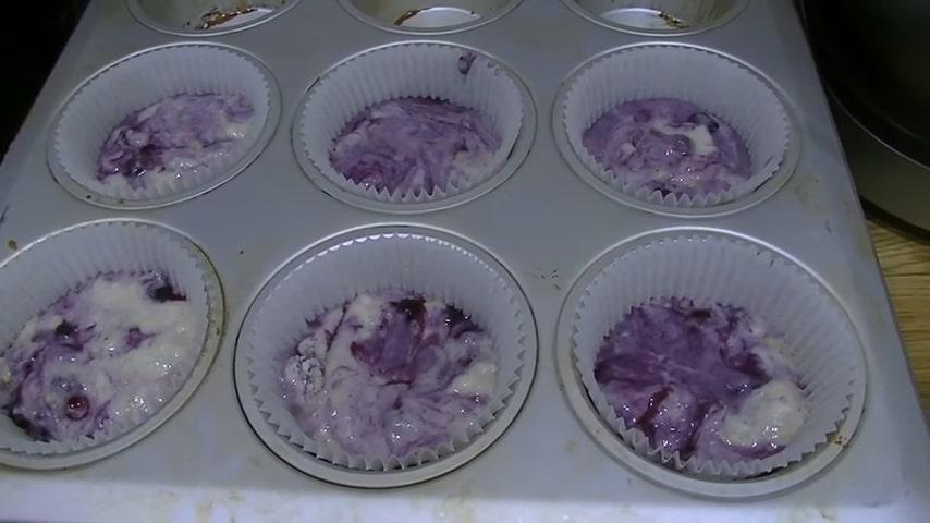 Opskrift på blåbærmuffins i fastetiden med billeder - Trin 5