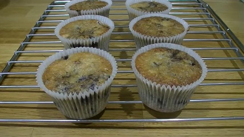 Opskrift på blåbærmuffins i fastetiden med billeder - Trin 6