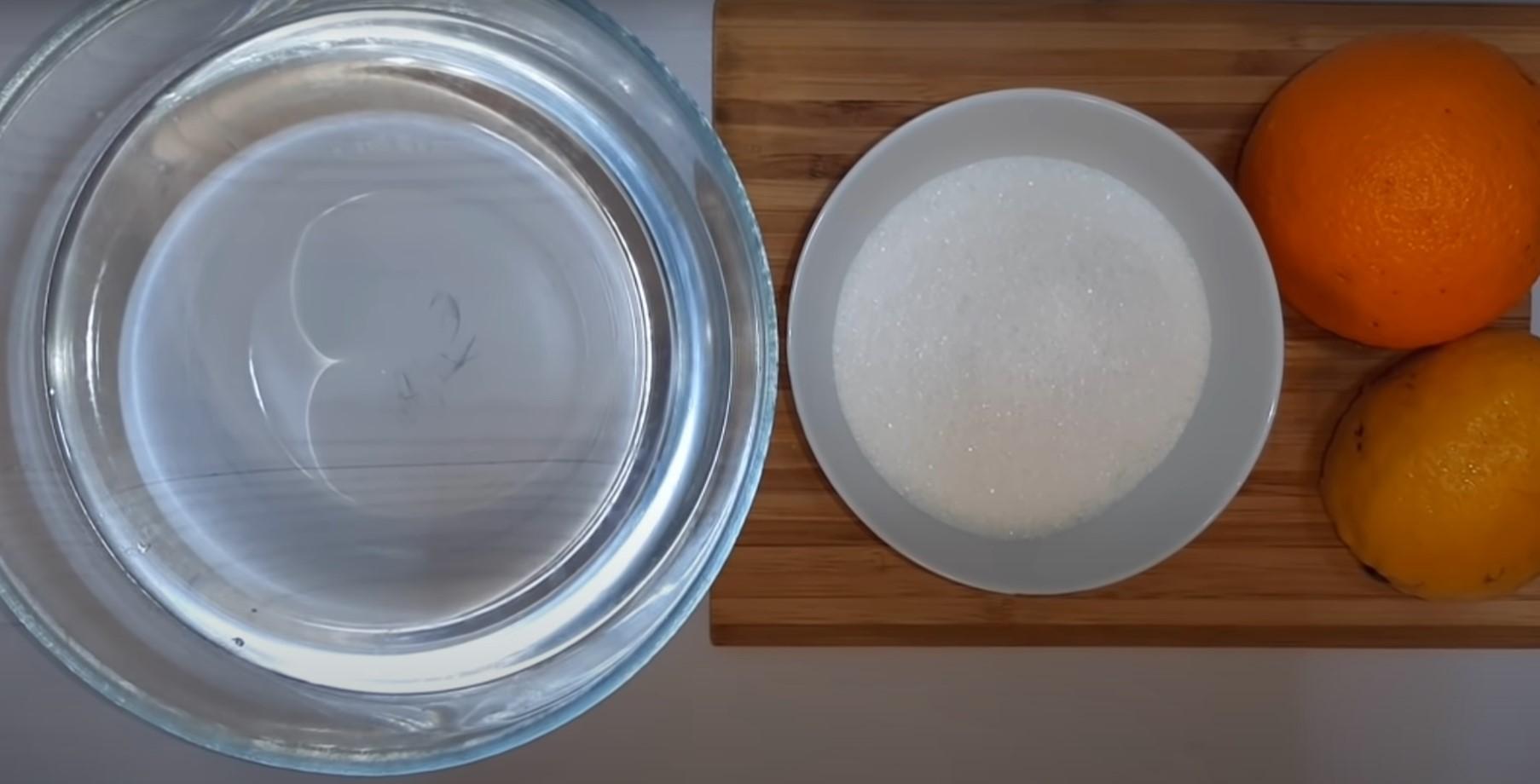 Recepta de refresc de sorbet de llimona: pas 1