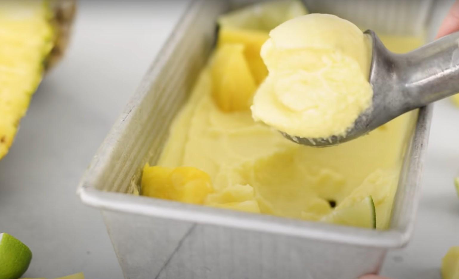 Recepta de sorbet de pinya - Pas 8