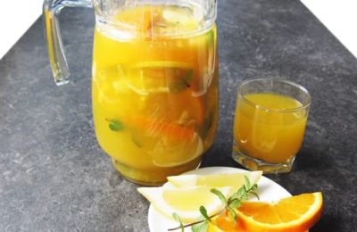 عصير الليمون بالبرتقال والليمون والنعناع - الخطوة 8