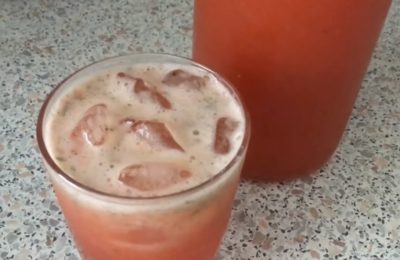 عصير الليمون بالفراولة والريحان - الخطوة 7