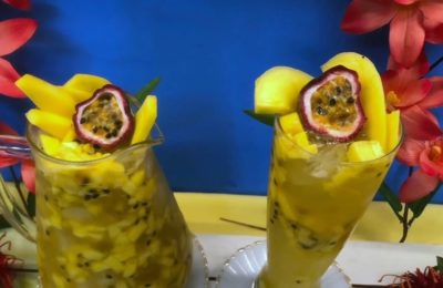 عصير الليمون بالمانجو وفاكهة الباشن فروت - الخطوة 8