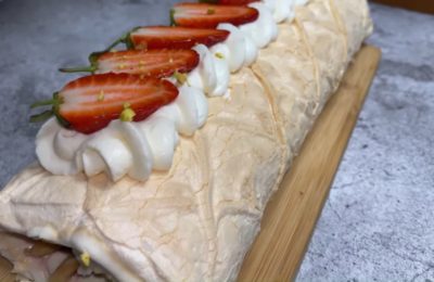 لفائف المرينغ مع كريمة الجبن - الخطوة 11