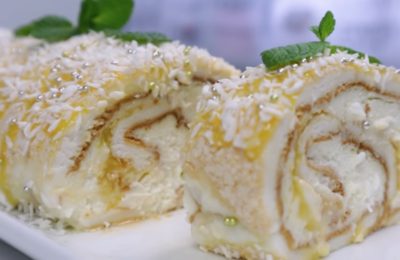 لفائف المرينغ مع كريمة الليمون - الخطوة 13