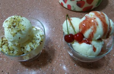 Eiscreme mit 10 % Sahne – Foto