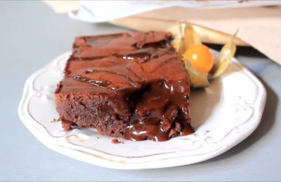 براونيز الكراميل المملح - صورة