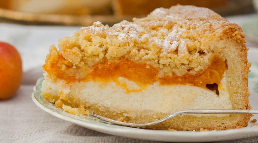 Carský tvarohový koláč s marmeládou