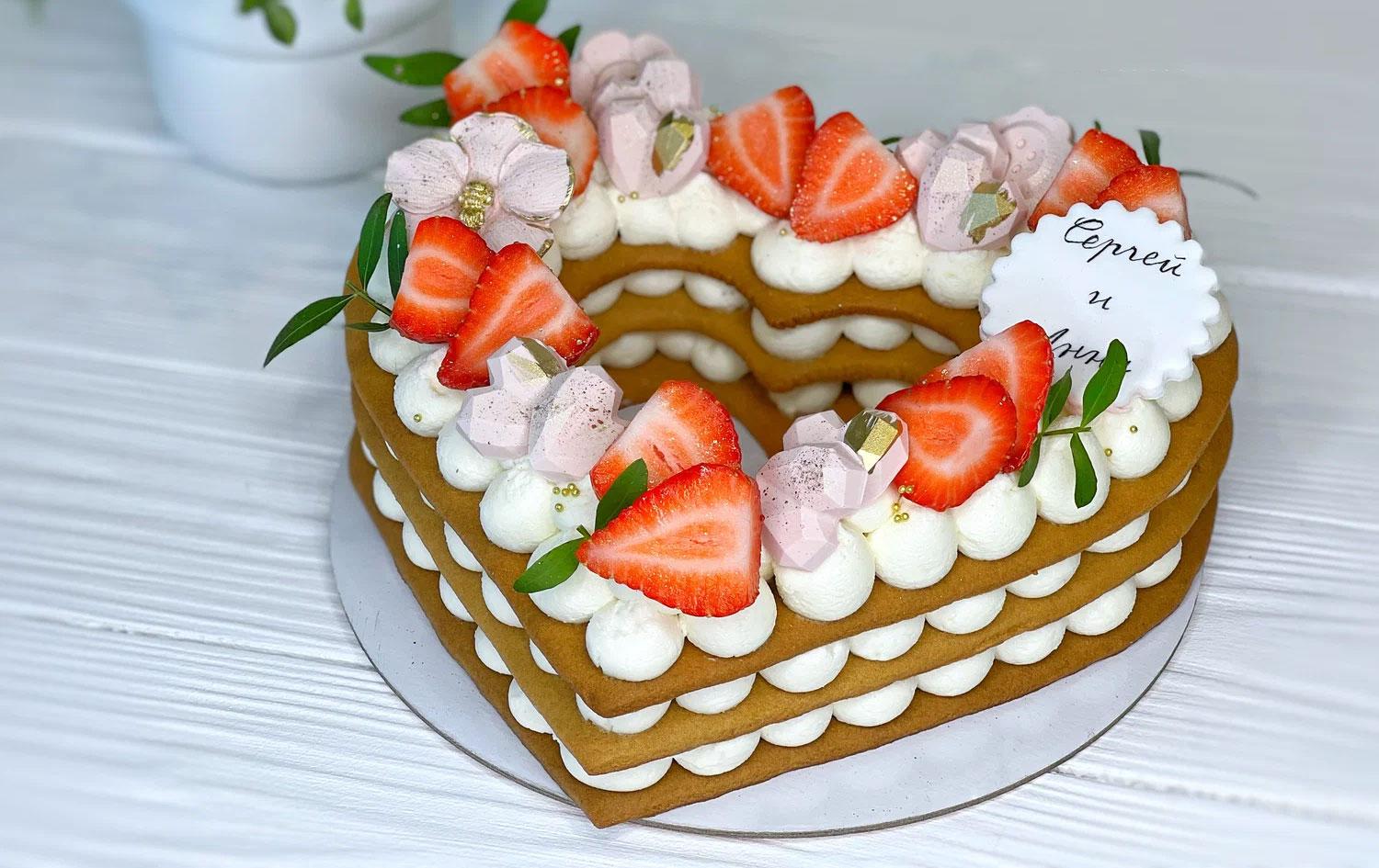 Pastís de mel amb crema de formatge