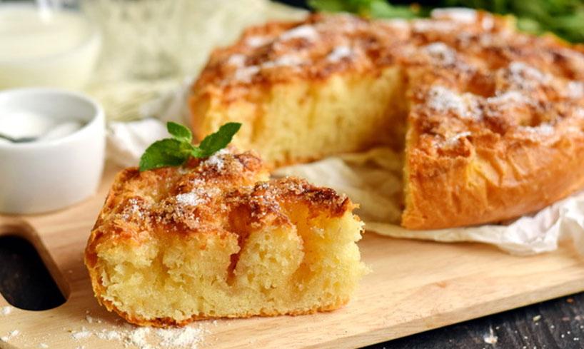 Pastís de sucre francès amb nata