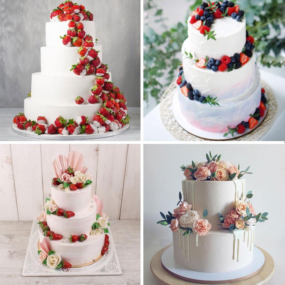 Pastissos de diversos pisos per a una noia