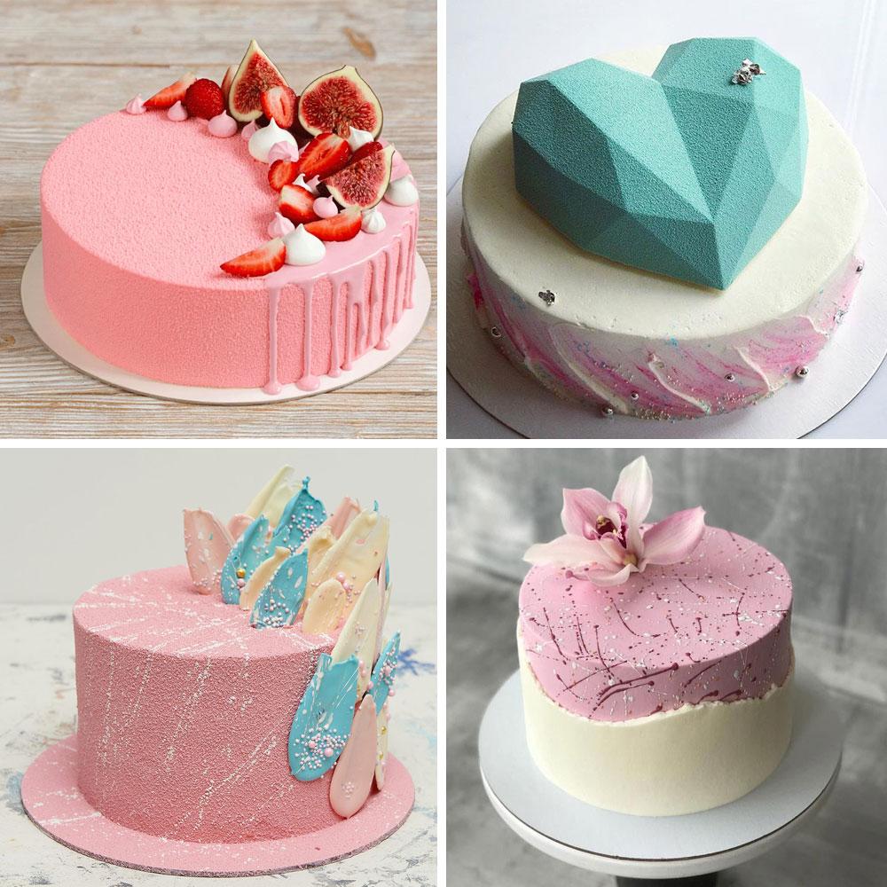 Pastissos d'aniversari amb recobriment de vellut