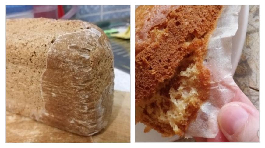 El paper es va enganxar als productes de forn.