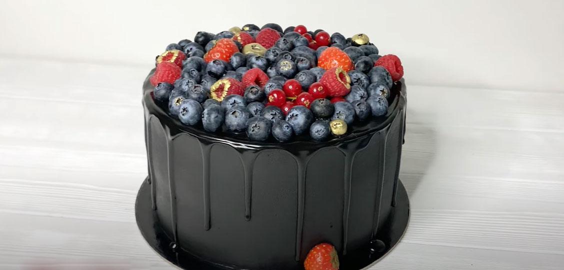 Cobertura negra - formatge crema amb carbó de bambú