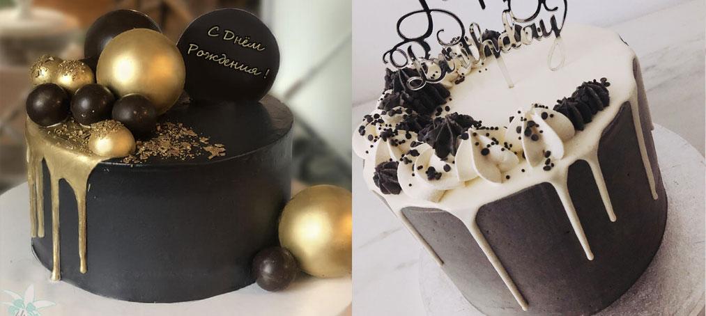 Ratlles blanques i daurades en pastissos amb recobriment fosc