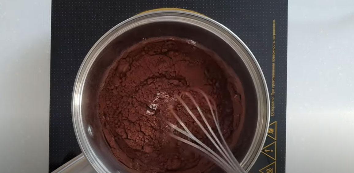 Glaça de xocolata amb llet i midó - pas 2