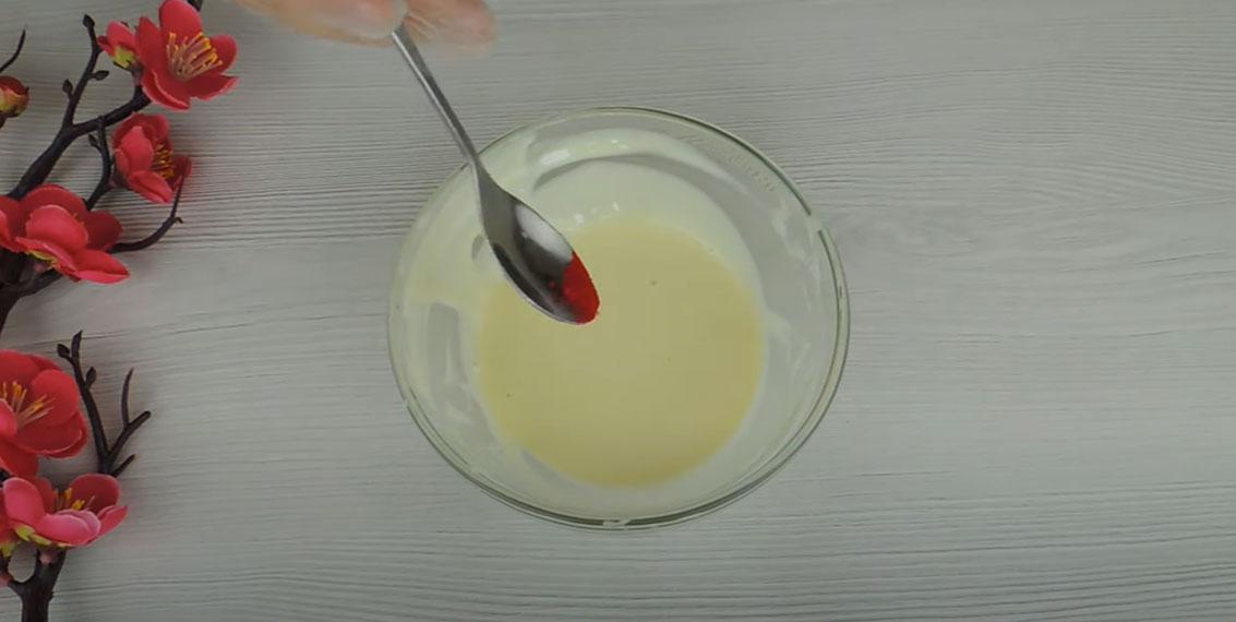 Ganache de colors amb xocolata blanca i mantega - Pas 6