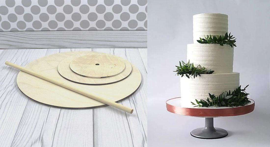 Překližkový patrový stojan na dorty