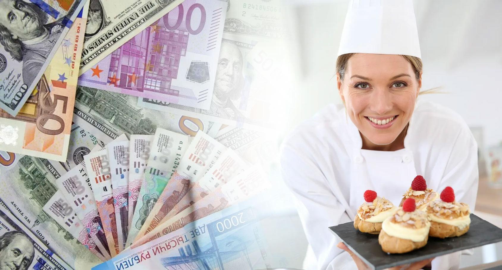 Quant guanya un pastisser a Rússia i a l'estranger?