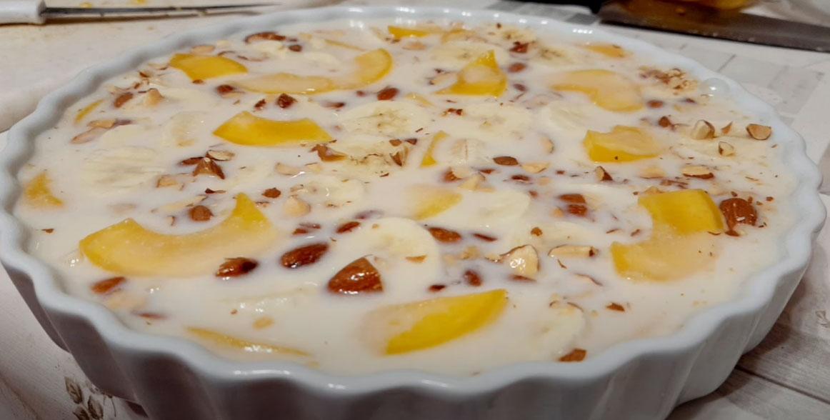 El blau-mange més deliciós amb crema agra