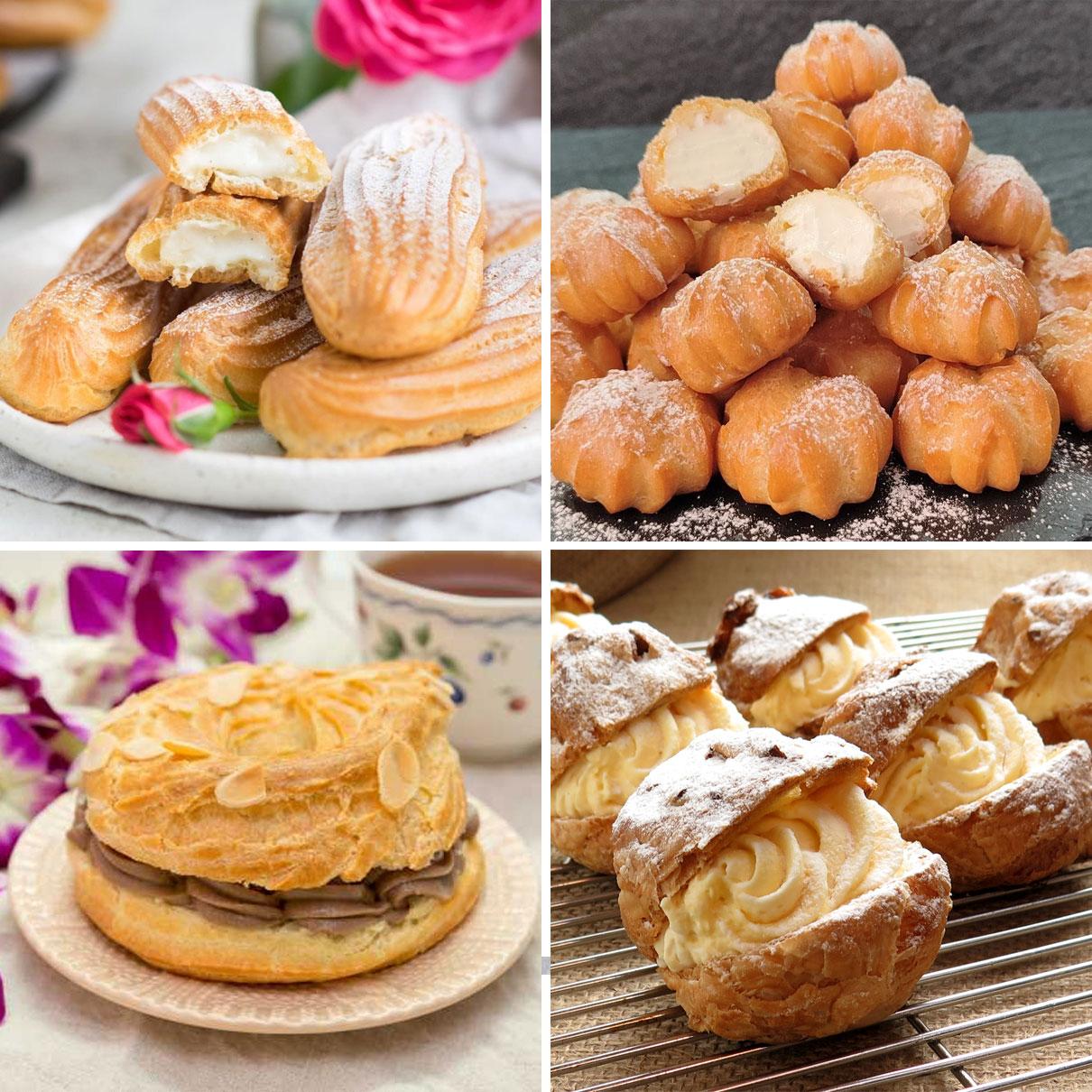 Pastissos de pasta choux